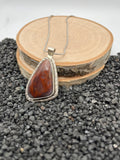 Red Plume Agate Pendant