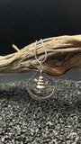 Silver Crescent Cairn Necklace