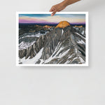 West Pfeifferhorn Alpenglow Giclee Print